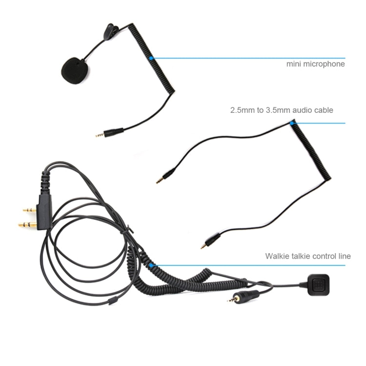 T-REX Single Bluetooth Interphone Headsets for Motorcycle Helmet,  Intercom Distance up to 1500m