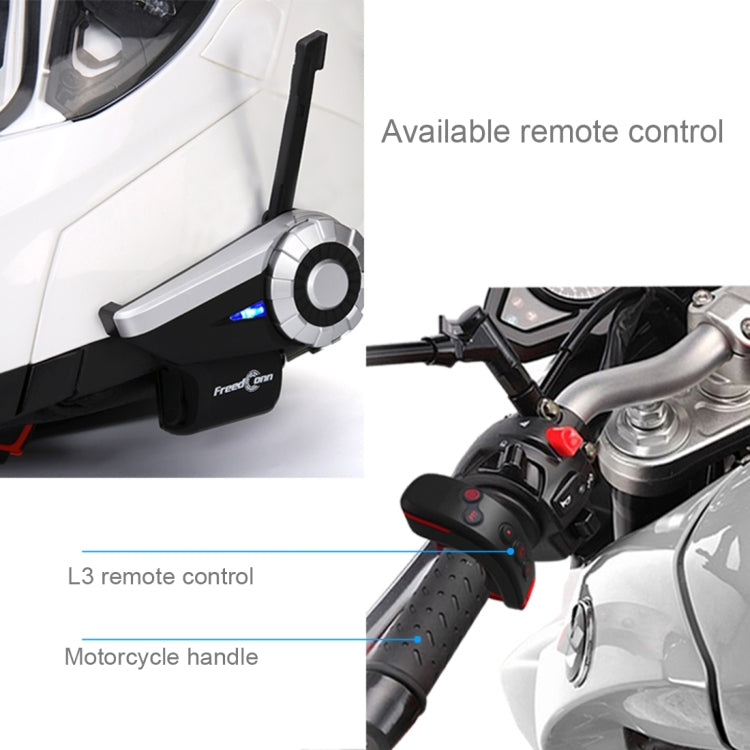 T-REX Single Bluetooth Interphone Headsets for Motorcycle Helmet,  Intercom Distance up to 1500m