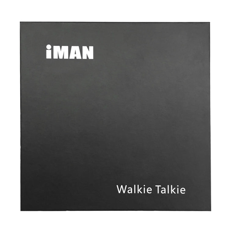 iMAN WT02 Professional Handheld Two-way Radio Walkie Talkie UHF 400-470MHz 5W 16CH, Talk Distance: 3km~4km(Black)