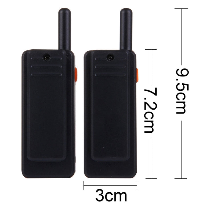 2 PCS Mini 2.5W 16CH Professional Handheld Two-way Radio Walkie Talkie with Belt Clip, Talk Distance: 1km