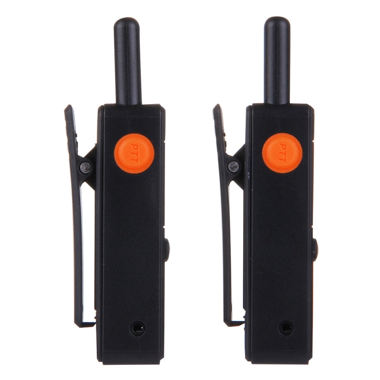 2 PCS Mini 2.5W 16CH Professional Handheld Two-way Radio Walkie Talkie with Belt Clip, Talk Distance: 1km