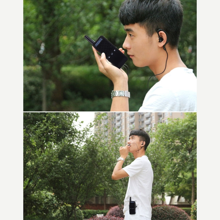 2 PCS Mini 2.5W 16CH Professional Handheld Two-way Radio Walkie Talkie with Belt Clip, Talk Distance: 1km