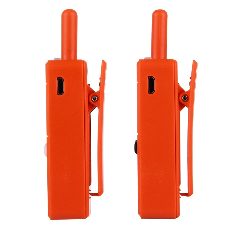 2 PCS Mini 2.5W 16CH Professional Handheld Two-way Radio Walkie Talkie with Belt Clip, Talk Distance: 1km