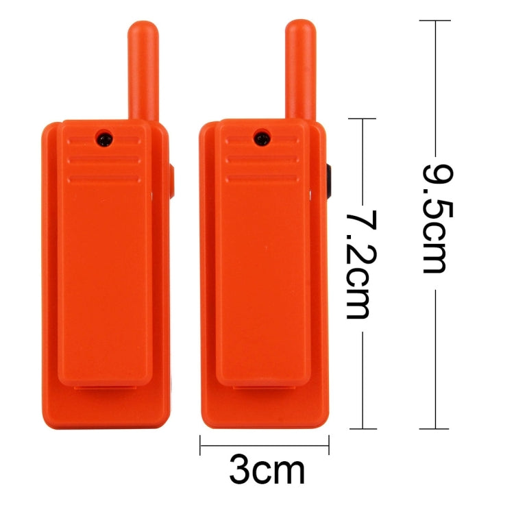 2 PCS Mini 2.5W 16CH Professional Handheld Two-way Radio Walkie Talkie with Belt Clip, Talk Distance: 1km