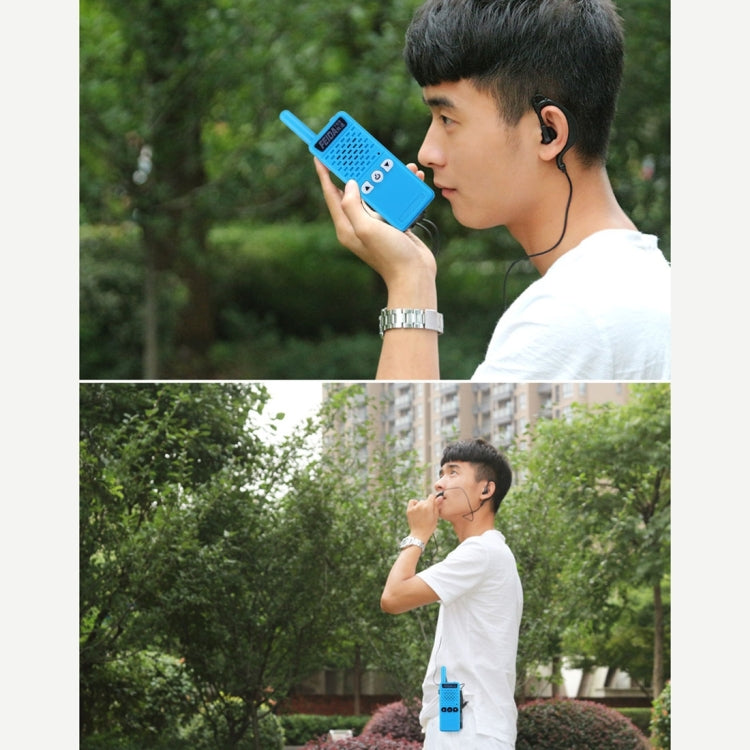 2 PCS Mini 2.5W 16CH Professional Handheld Two-way Radio Walkie Talkie with Belt Clip, Talk Distance: 1km