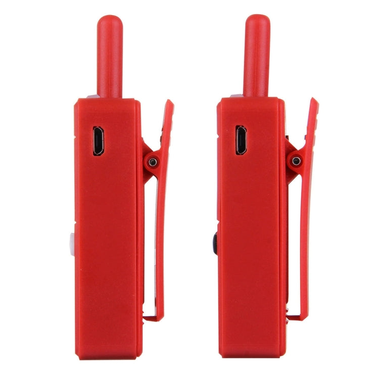 2 PCS Mini 2.5W 16CH Professional Handheld Two-way Radio Walkie Talkie with Belt Clip, Talk Distance: 1km