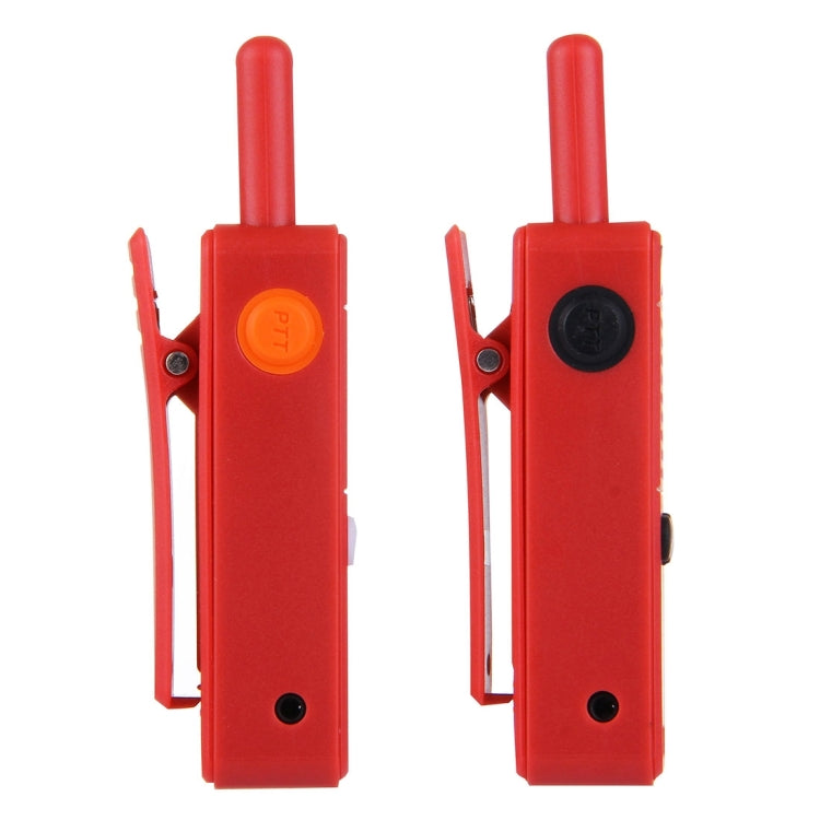 2 PCS Mini 2.5W 16CH Professional Handheld Two-way Radio Walkie Talkie with Belt Clip, Talk Distance: 1km