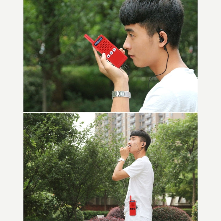 2 PCS Mini 2.5W 16CH Professional Handheld Two-way Radio Walkie Talkie with Belt Clip, Talk Distance: 1km