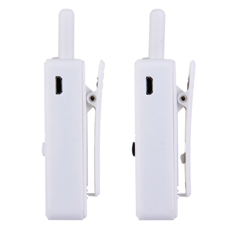 2 PCS Mini 2.5W 16CH Professional Handheld Two-way Radio Walkie Talkie with Belt Clip, Talk Distance: 1km