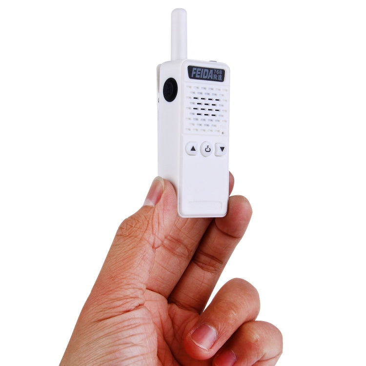 2 PCS Mini 2.5W 16CH Professional Handheld Two-way Radio Walkie Talkie with Belt Clip, Talk Distance: 1km