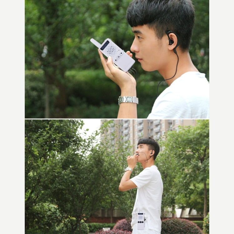 2 PCS Mini 2.5W 16CH Professional Handheld Two-way Radio Walkie Talkie with Belt Clip, Talk Distance: 1km