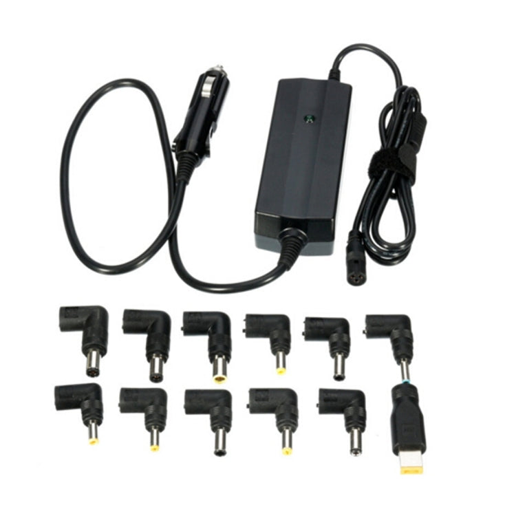 POW-LCA90 Laptop Notebook Power 90W Universal Car Charger with 12 Power Adapters for Samsung, Sony, Acer, DELL, HP, Lenovo(Black)