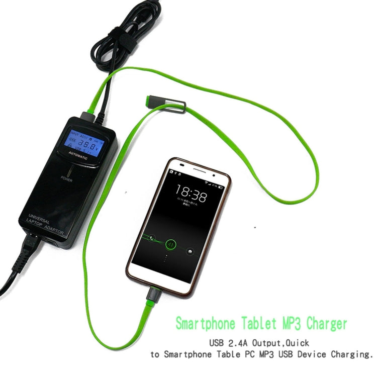 POW-ULA90-EU Laptop Notebook Power 90W Universal Charger with Car Charger & AC Power Adapter & 12 Power Adapters for Samsung, Sony, Acer, DELL, HP, Lenovo(Black)