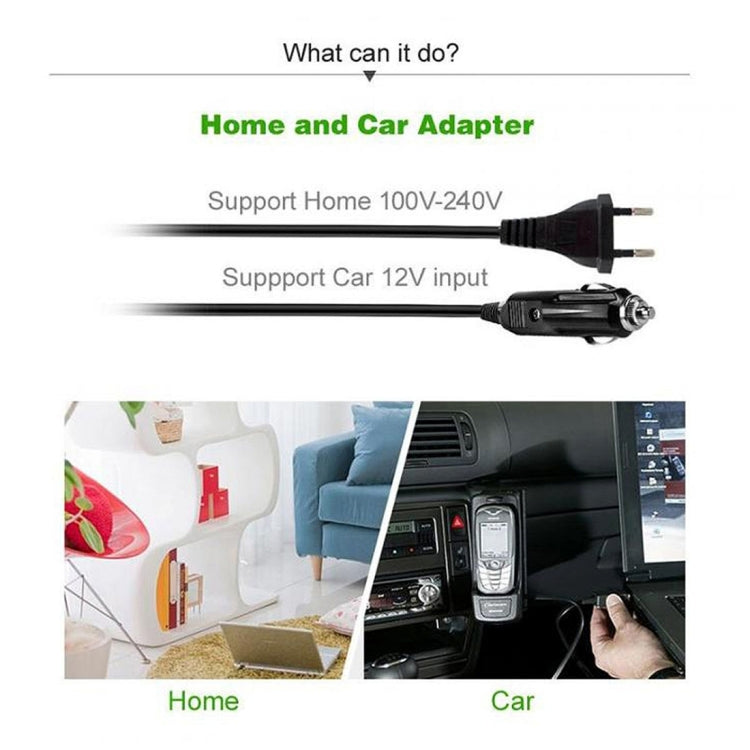 POW-ULA90-EU Laptop Notebook Power 90W Universal Charger with Car Charger & AC Power Adapter & 12 Power Adapters for Samsung, Sony, Acer, DELL, HP, Lenovo(Black)