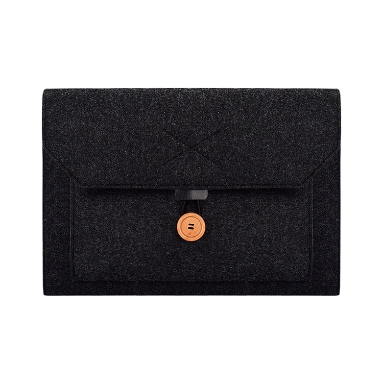 ND06 Multi-purpose Felt Button Laptop Inner Bag for 15.4 inch Laptop
