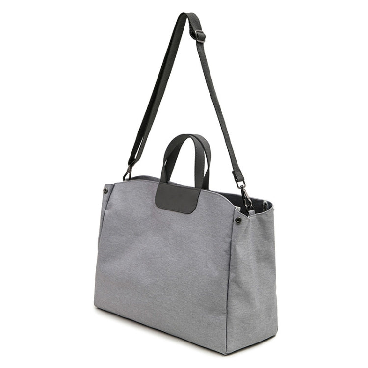 Oxford Cloth Magnetic Buckle Handbag One Shoulder Laptop Bag File Bag, Suitable for Laptop Size: 15.6 inch