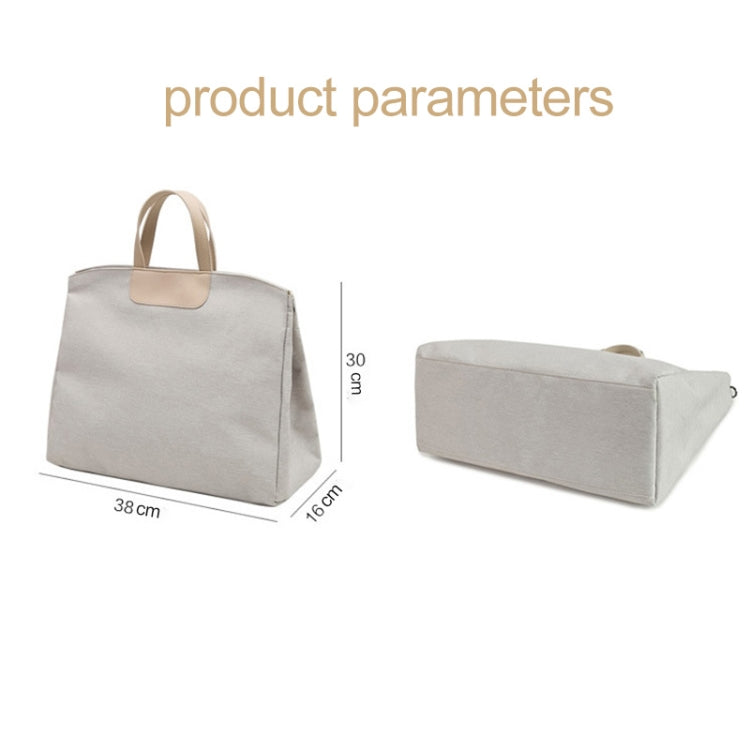 Oxford Cloth Magnetic Buckle Handbag One Shoulder Laptop Bag File Bag, Suitable for Laptop Size: 15.6 inch