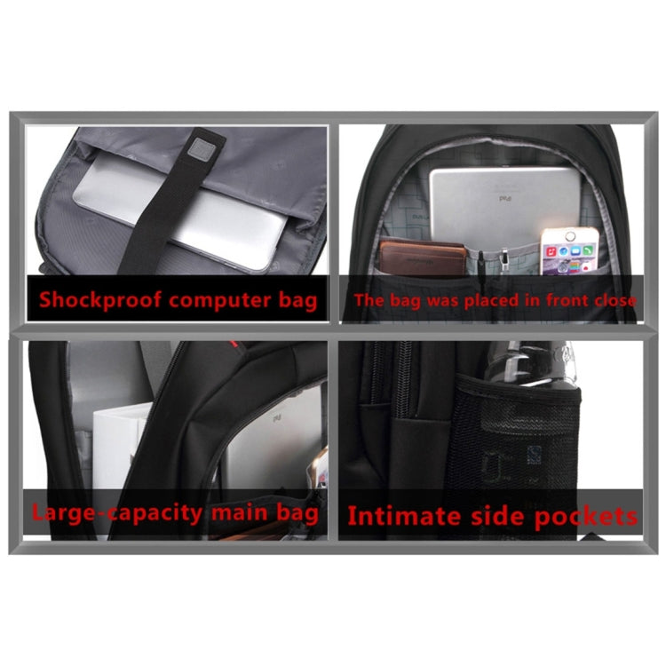 INDEPMAN DL-B014 Fashion 15 inch - 17 inch Nylon Laptop Notebook Computer Bag Backpack Shoulders Bag with Adjustable S-shaped Shoulder Strap for Men and Women, Size: 34 x 48 x 14 cm