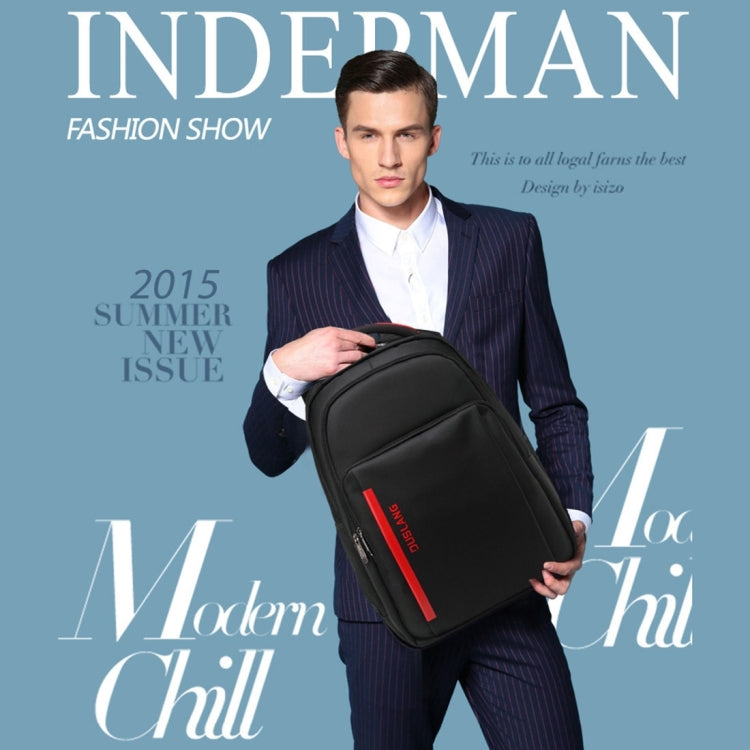 INDEPMAN DL-B014 Fashion 15 inch - 17 inch Nylon Laptop Notebook Computer Bag Backpack Shoulders Bag with Adjustable S-shaped Shoulder Strap for Men and Women, Size: 34 x 48 x 14 cm