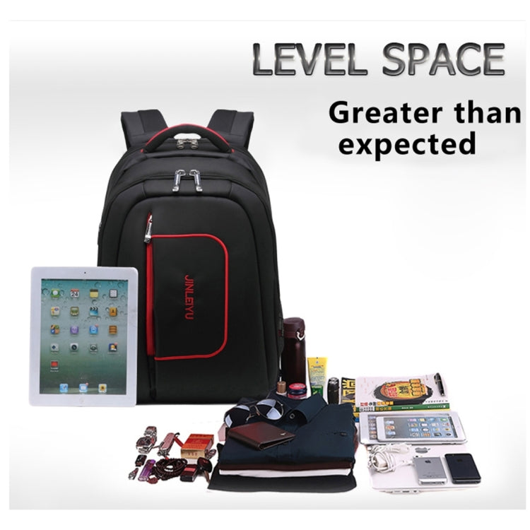 INDEPMAN DL-B015A Fashion Business Style 15 inch Nylon Laptop Notebook Computer Bag Backpack Shoulders Bag with Adjustable S-shaped Shoulder Strap for Men and Women, Size: 33 x 48 x 14 cm