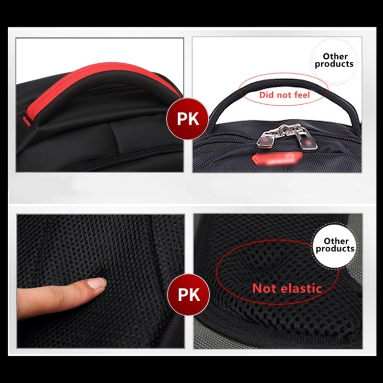 INDEPMAN DL-B015A Fashion Business Style 15 inch Nylon Laptop Notebook Computer Bag Backpack Shoulders Bag with Adjustable S-shaped Shoulder Strap for Men and Women, Size: 33 x 48 x 14 cm