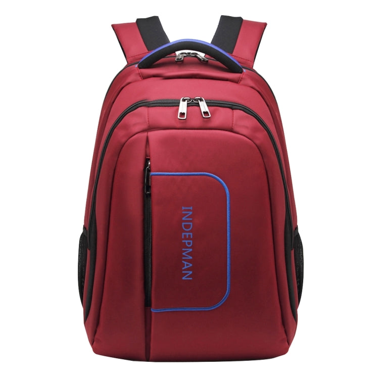 INDEPMAN DL-B015A Fashion Business Style 15 inch Nylon Laptop Notebook Computer Bag Backpack Shoulders Bag with Adjustable S-shaped Shoulder Strap for Men and Women, Size: 33 x 48 x 14 cm