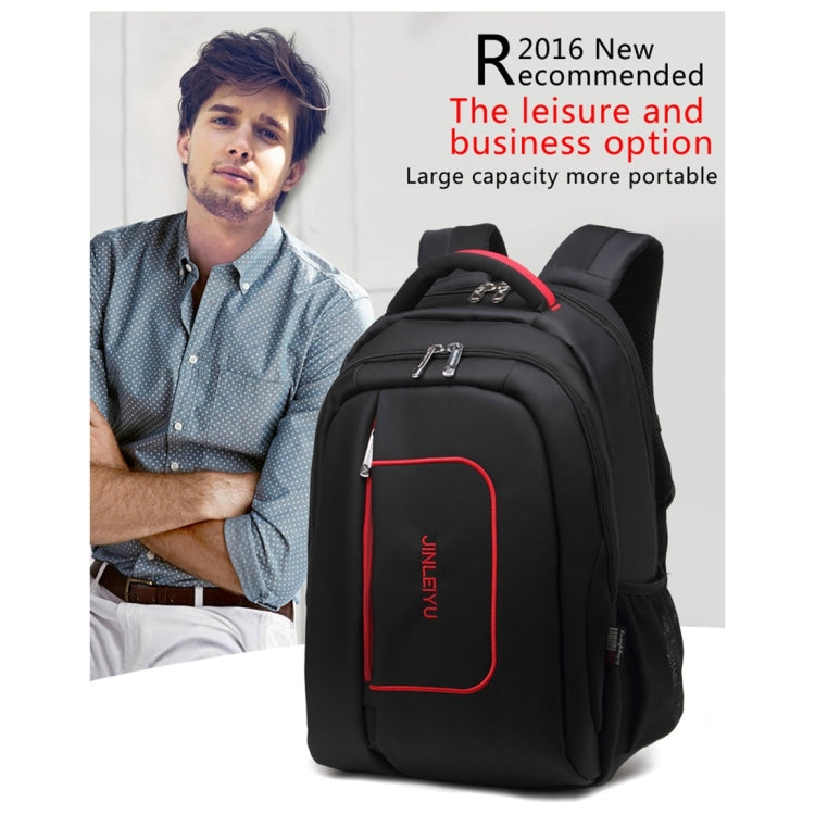 INDEPMAN DL-B015A Fashion Business Style 15 inch Nylon Laptop Notebook Computer Bag Backpack Shoulders Bag with Adjustable S-shaped Shoulder Strap for Men and Women, Size: 33 x 48 x 14 cm