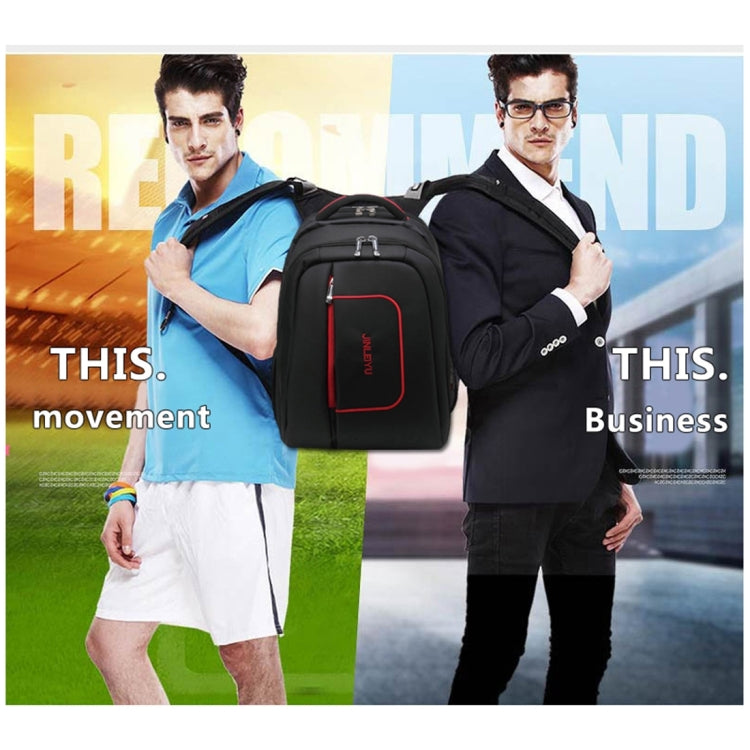 INDEPMAN DL-B015A Fashion Business Style 15 inch Nylon Laptop Notebook Computer Bag Backpack Shoulders Bag with Adjustable S-shaped Shoulder Strap for Men and Women, Size: 33 x 48 x 14 cm