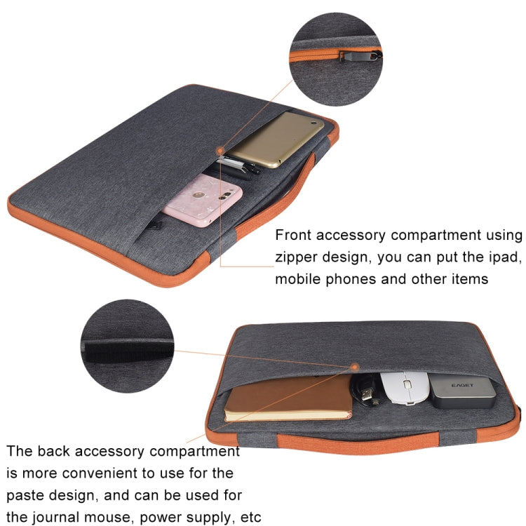 11.6 inch Fashion Casual Polyester + Nylon Laptop Handbag Briefcase Notebook Cover Case, For Macbook, Samsung, Lenovo, Xiaomi, Sony, DELL, CHUWI, ASUS, HP