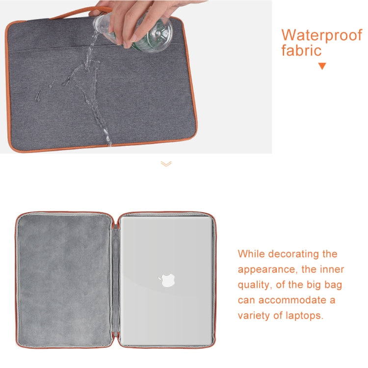 13.3 inch Fashion Casual Polyester + Nylon Laptop Handbag Briefcase Notebook Cover Case, For Macbook, Samsung, Lenovo, Xiaomi, Sony, DELL, CHUWI, ASUS, HP