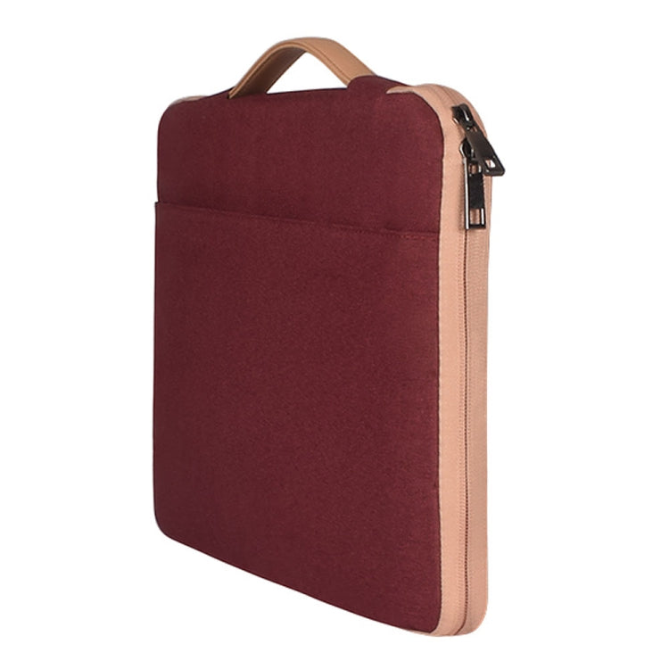 15.4 inch Fashion Casual Polyester + Nylon Laptop Handbag Briefcase Notebook Cover Case, For Macbook, Samsung, Lenovo, Xiaomi, Sony, DELL, CHUWI, ASUS, HP