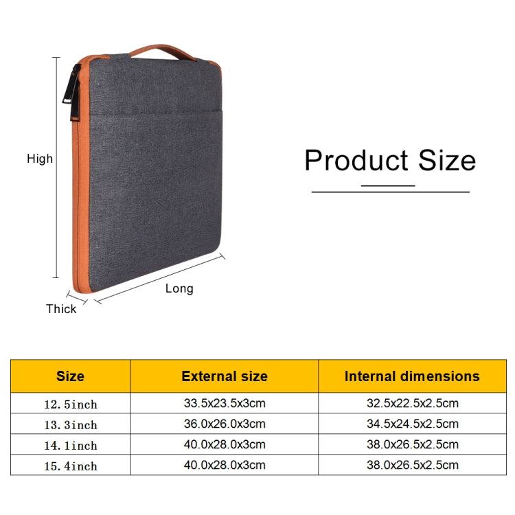 15.4 inch Fashion Casual Polyester + Nylon Laptop Handbag Briefcase Notebook Cover Case, For Macbook, Samsung, Lenovo, Xiaomi, Sony, DELL, CHUWI, ASUS, HP