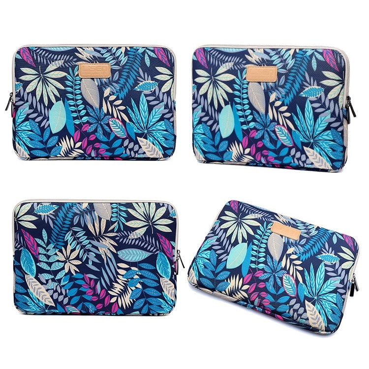 Lisen 7.0 inch Sleeve Case Colorful Leaves Zipper Briefcase Carrying Bag