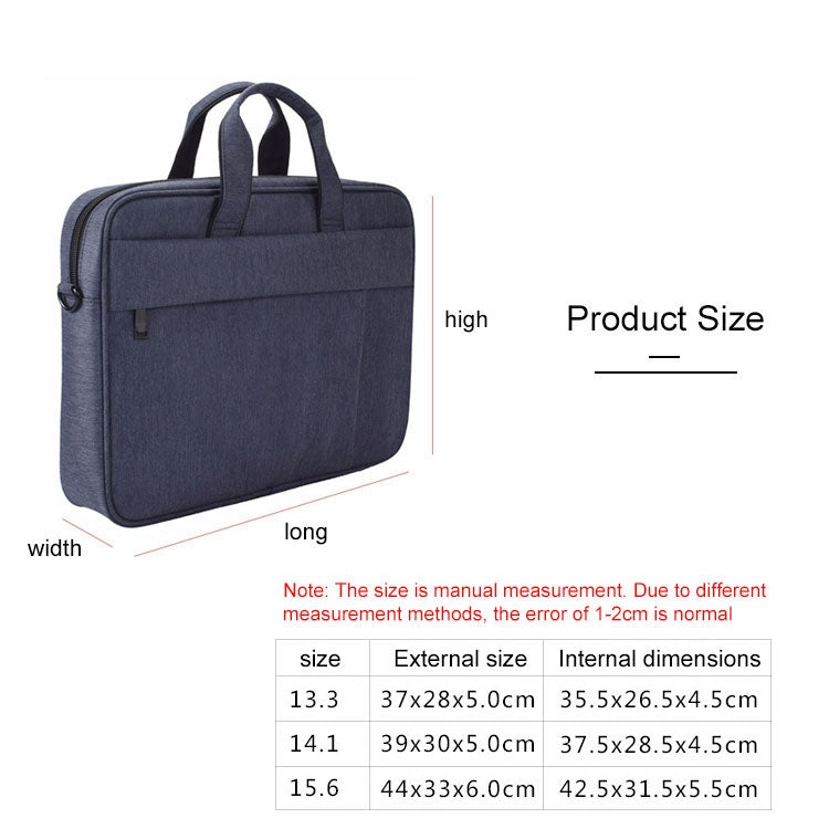 DJ03 Waterproof Anti-scratch Anti-theft One-shoulder Handbag for 13.3 inch Laptops, with Suitcase Belt