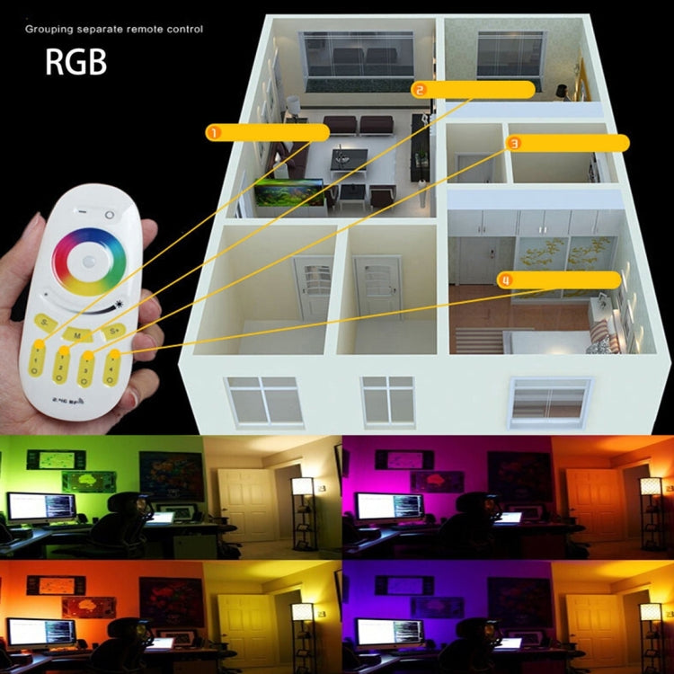 E27 6W 400-450LM LED Smart Light Bulb, RGB Color Light, with 2.4GHz Remote Control