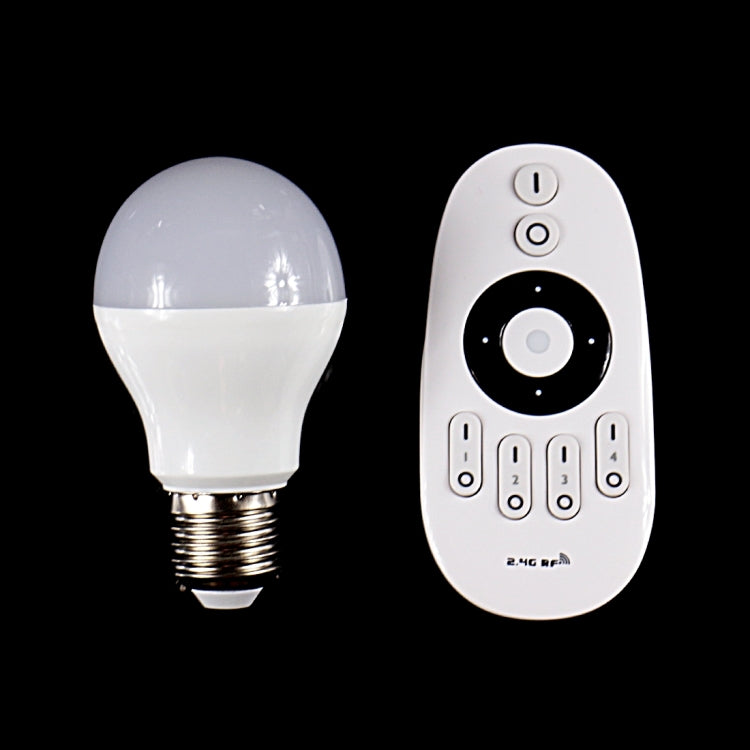 milight E27 6W 400-450LM LED Smart Light Bulb, White Light + Warm White Light, with 2.4GHz Remote Control