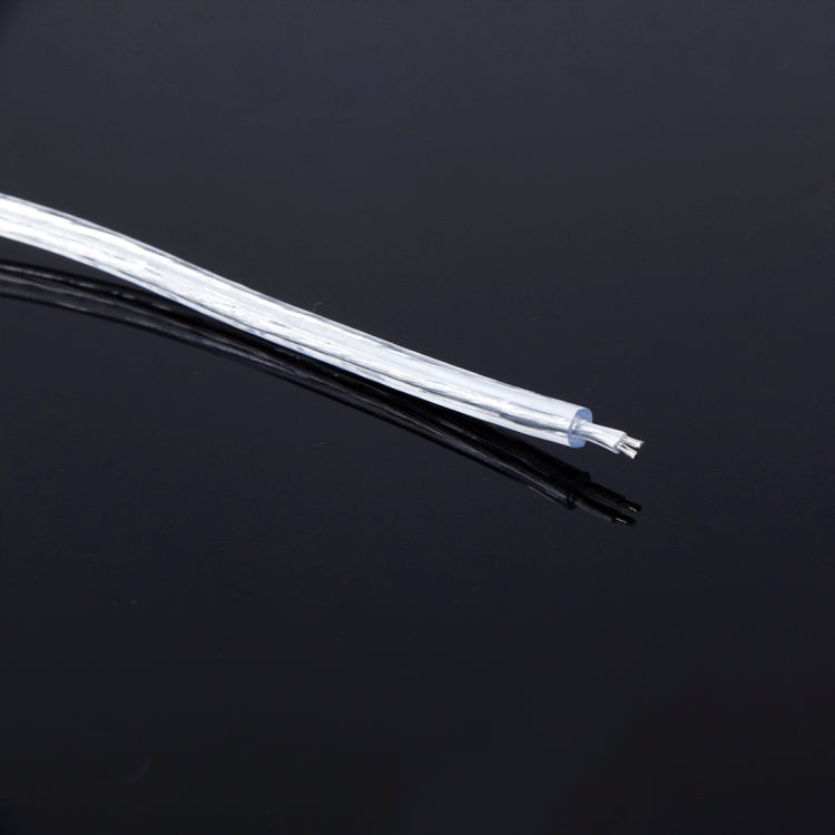 5.5 x 2.1mm Female + Male Transparent Waterproof DC Power Jack Connector Cable for LED Strip