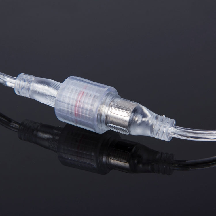 5.5 x 2.1mm Female + Male Transparent Waterproof DC Power Jack Connector Cable for LED Strip