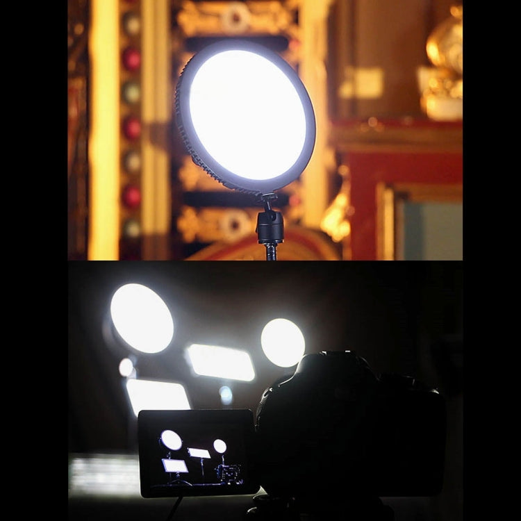 C-200R DC7.4-14.8V 16W Circular 5600K Single Color Temperature Camera LED Side Light Bulbs