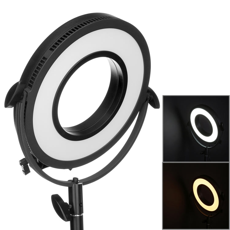 C-318RLS DC7.4-14.8V 30W Adjustable Circular 3200ï½ž5600K Double Color Temperature Camera LED Side Light Bulbs