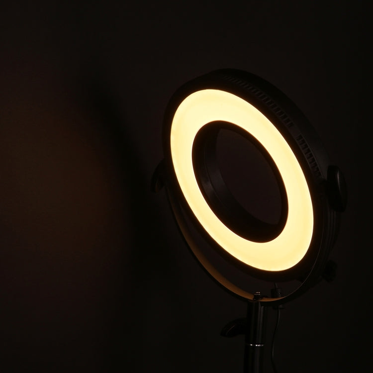 C-318RLS DC7.4-14.8V 30W Adjustable Circular 3200ï½ž5600K Double Color Temperature Camera LED Side Light Bulbs