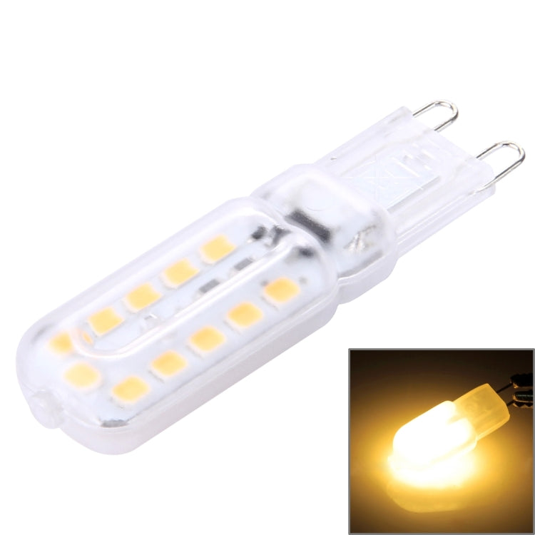 G9 3W 300LM Transparent Cover Corn Light Bulb, 22 LED SMD 2835, AC 220-240V