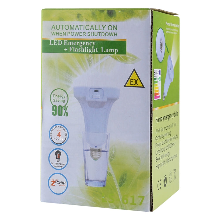 E27 9W White Light LED Bulb , Portable USB Charging Camping Emergency Flashlight with Hook, AC 175-265V