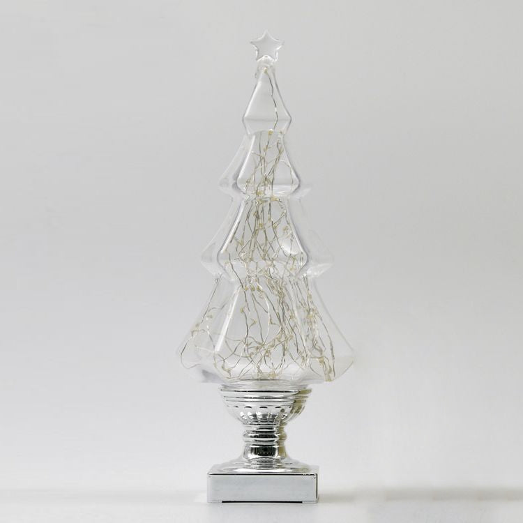 Wish Tree Warm White Light LED Night Lamp, Creative Lover Gift Three Treasures Fire Tree Honeysuckle Home Ornaments Decorative Light