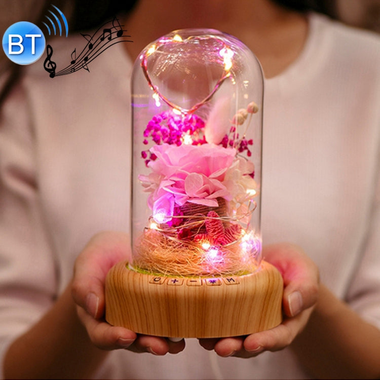 Dream Streamer Bottle LED Night Light, Rechargeable LED Decorative Table Lamp with Bluetooth Speaker Function