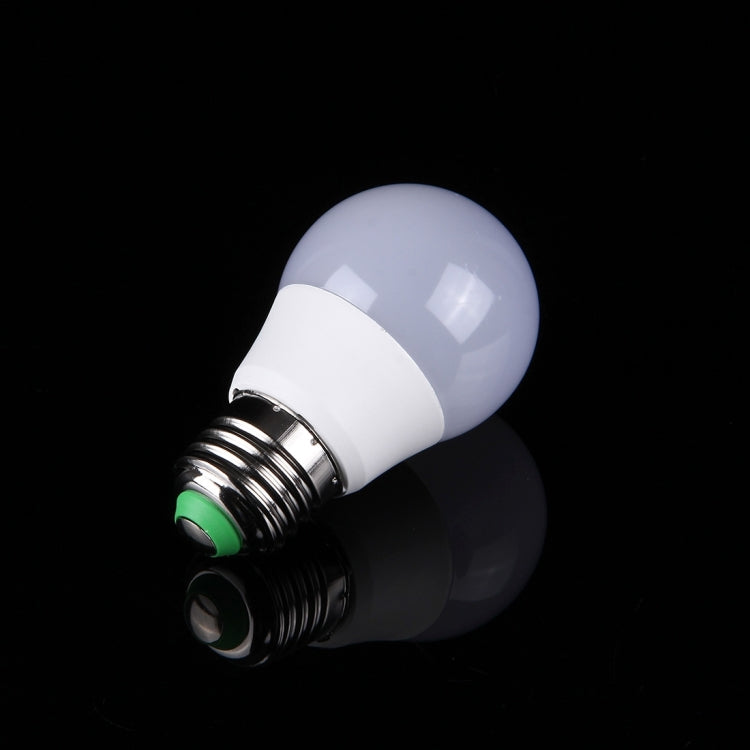 3W RGB + White Light LED Light Bulb , A50 E27 300-350LM with Remote Control, AC 85-265V