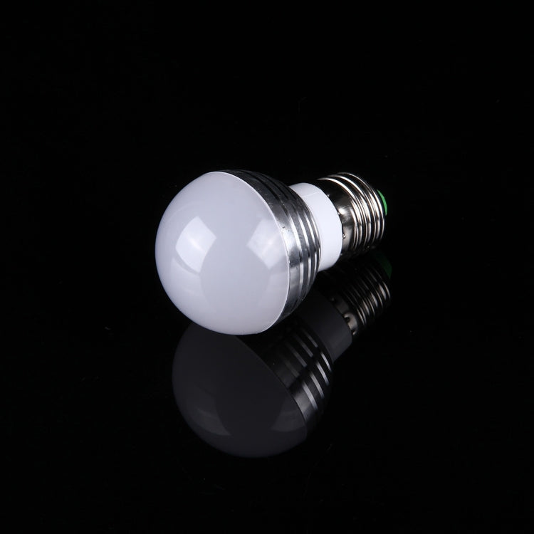 3W RGB LED Light Bulb , Q1 E27 300-350LM with Remote Control, AC 85-265V