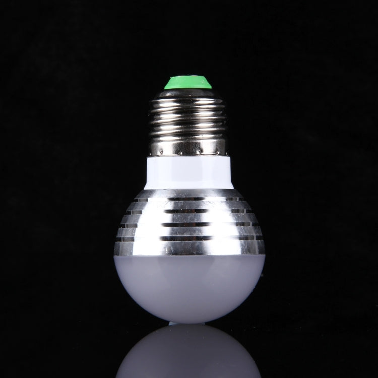 3W RGB LED Light Bulb , Q1 E27 300-350LM with Remote Control, AC 85-265V