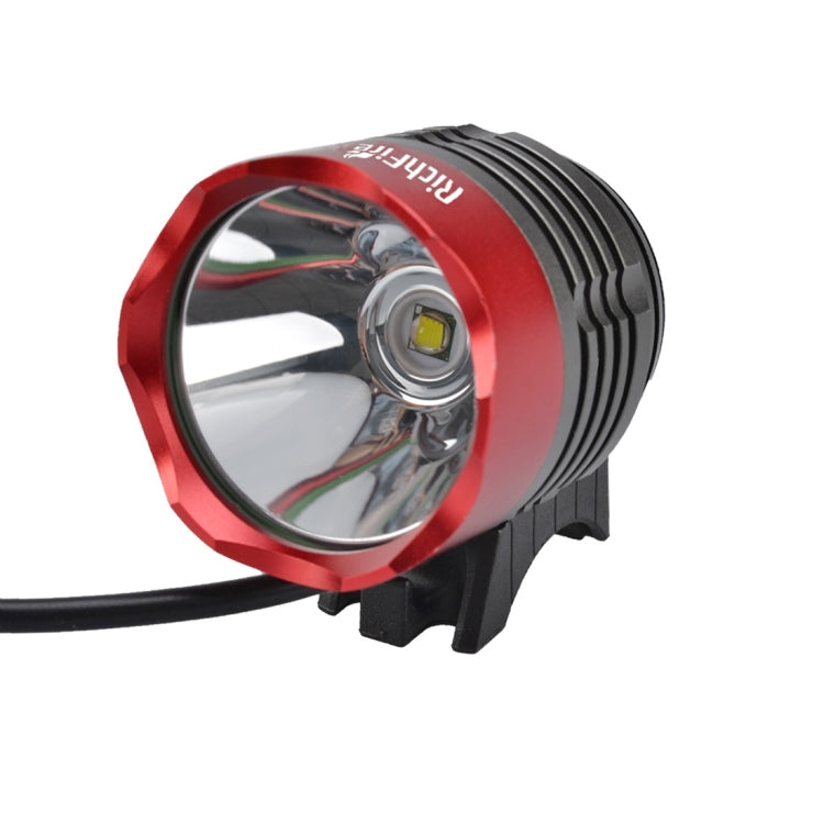 RichFire SF-90 1 LED 1000 LM CREE XM-L(T6) Cool White LED Bicycle Headlamp with Strong / Middle / Low / Fast Strobe Modes(Red + Grey)