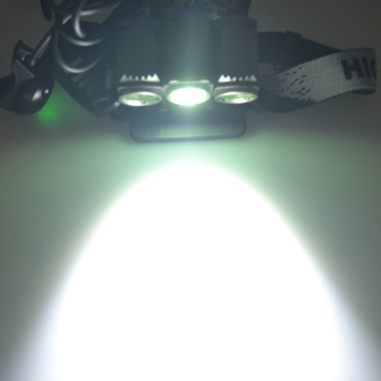 RichFire SF-617 3 LEDs 1200 LM CREE XM-L T6 Cool White LED Eagle Eye Bicycle Headlamp with Strong / Middle / Low / Fast Strobe Modes(Gray + Silver + Violet)